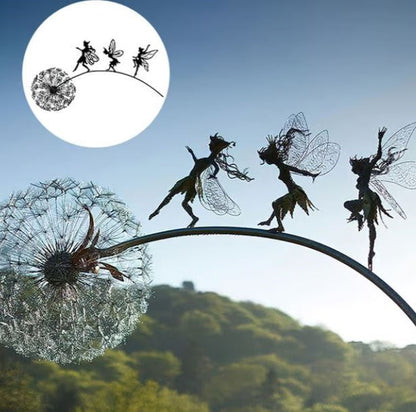Delicate Metal Yard Statues