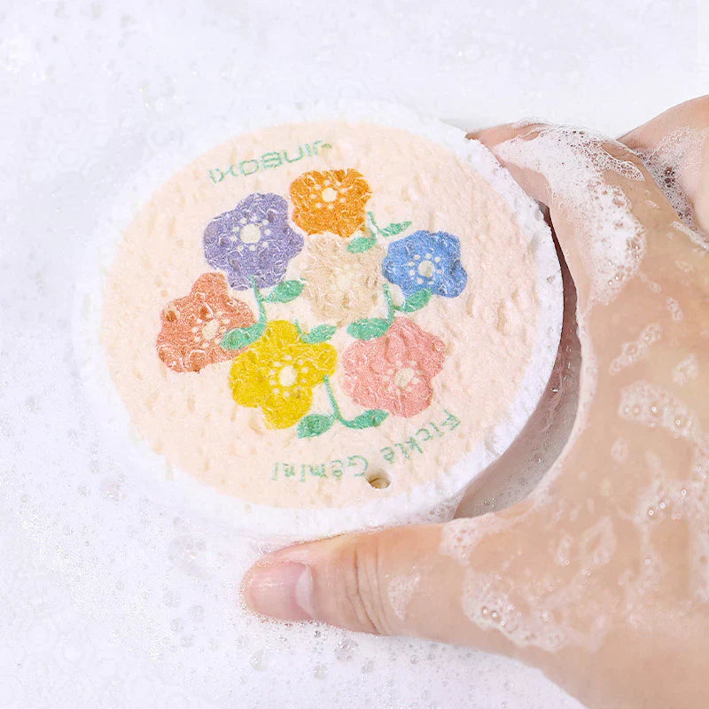 Vibrant Flower Pattern Absorbent Kitchen Towel