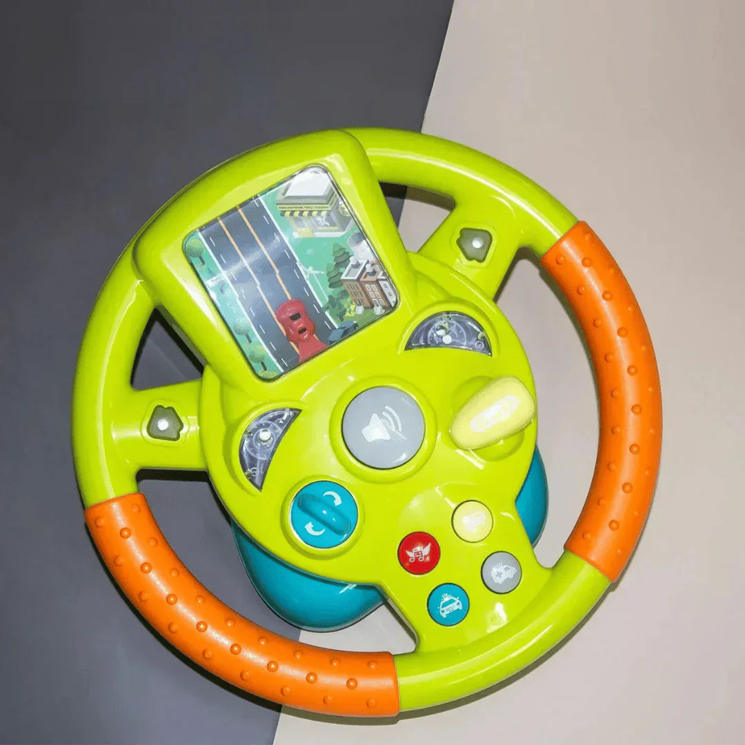Fun Kids Steering Wheel with Display Screen - Luxicro