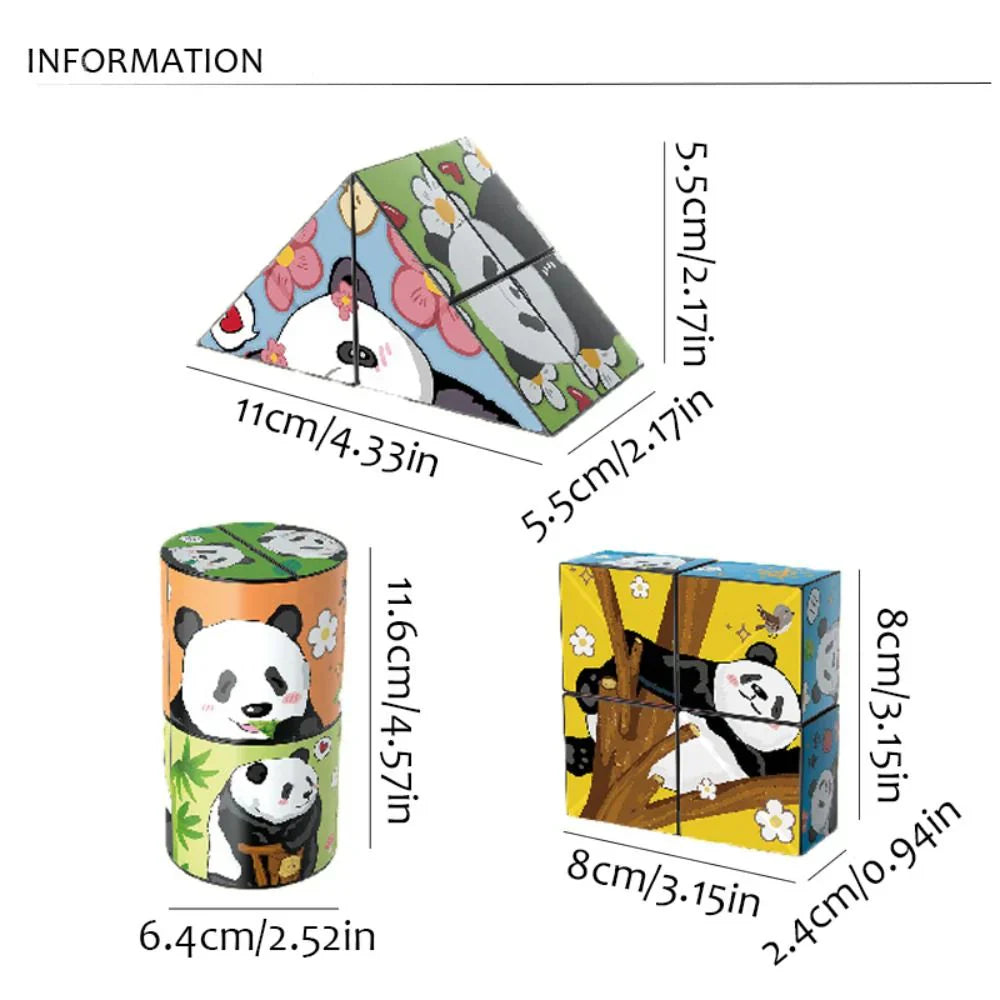 Fun Kids Puzzle Toy Cube with Animal Designs