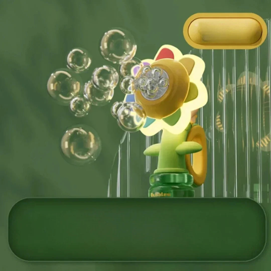 Colorful Kids Bubble Flower Gun - Luxicro