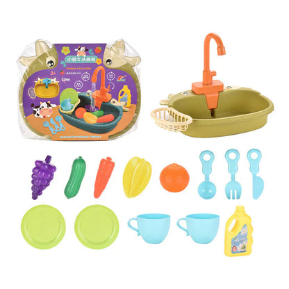 Kids Kitchen Play Sink - Water Playset for Little Ones