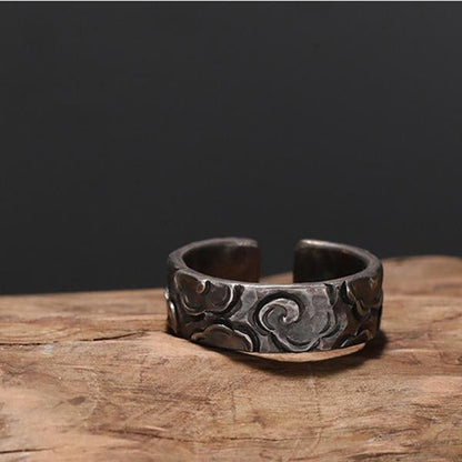 Simple Elegant Silver Wedding Band Ring