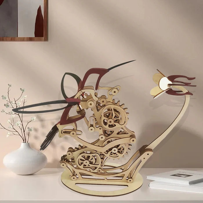 Handcrafted Wooden Whirling Bird Decor