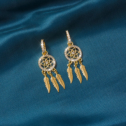 Classic 14k Gold Button Earrings