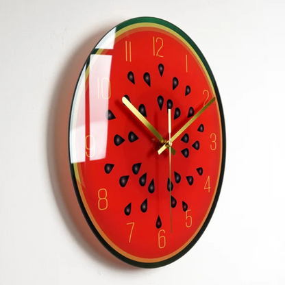 Big Round Glass Wall Clock with Modern Style