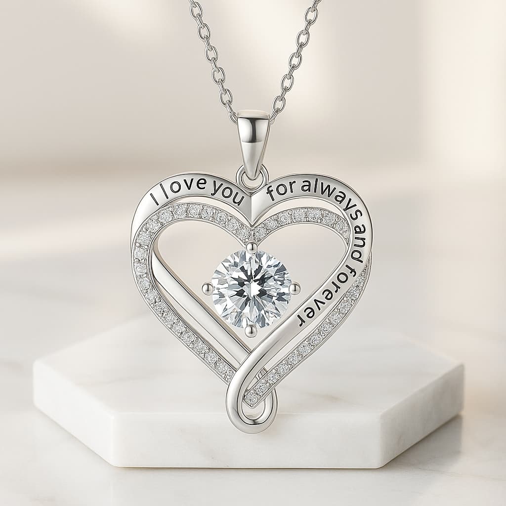 Beautiful Heart Pendant Necklace for Women