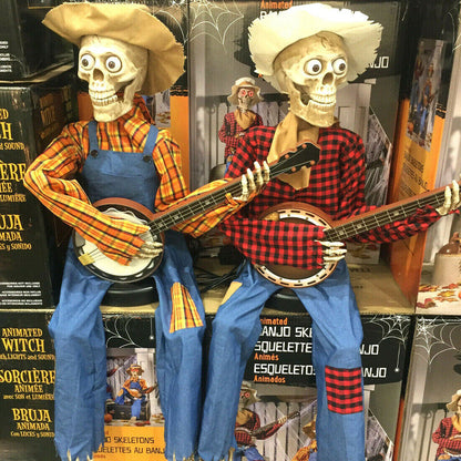 Fun Musical Skeleton Decor Statue