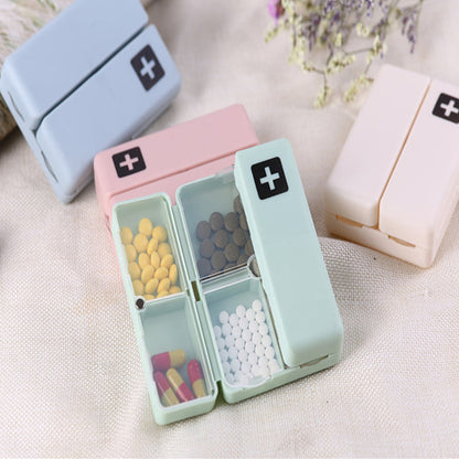 Portable Pill Case 7 Compartment Travel Holder