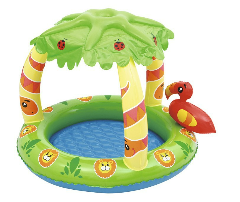 Fun Inflatable Pool with Sun Shelter - Luxicro