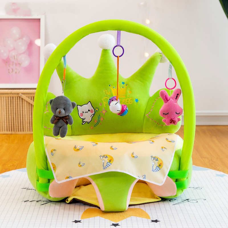 Cozy Baby Seat with Toy Bar - Soft Sitting Helper