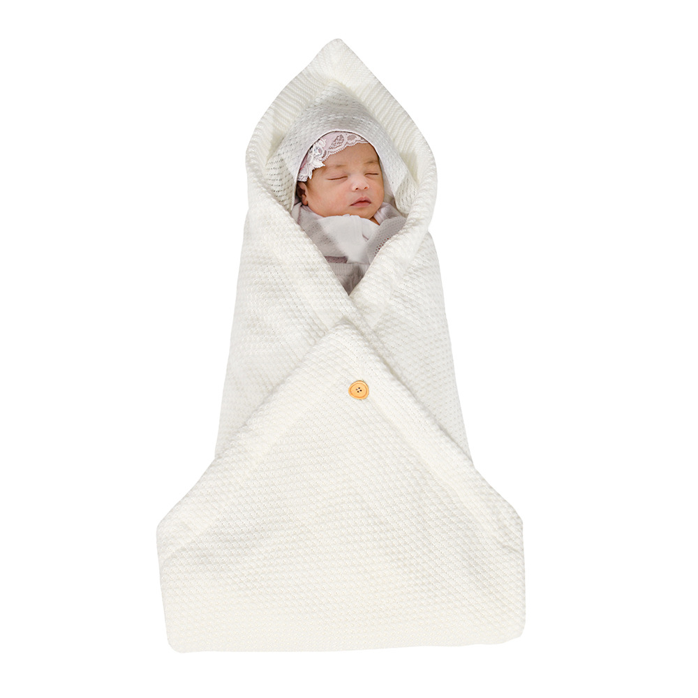 Cozy Baby Hooded Swaddle Blanket