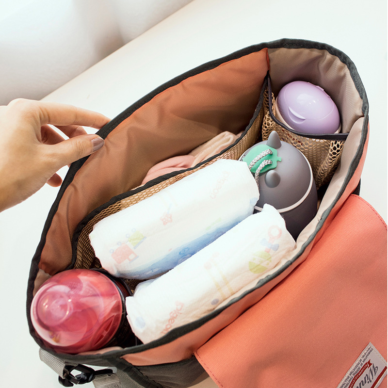 Spacious Baby Bag with Pockets for Bottles & Diapers