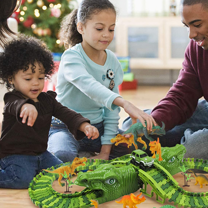 Colorful Toy Train Track Set