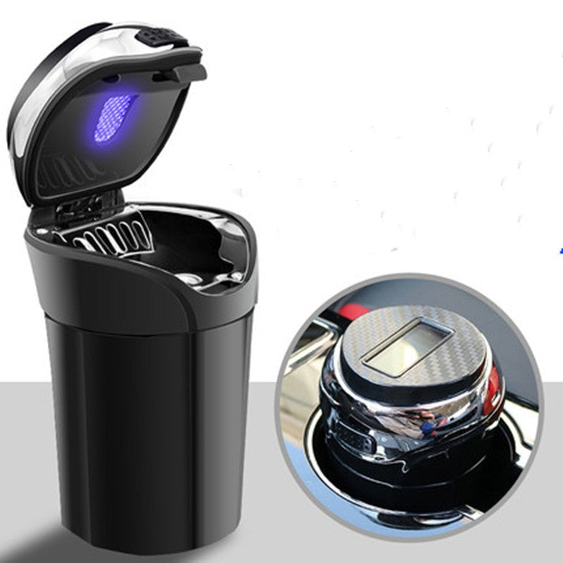 Premium Stainless Car Ashtray with LED Light