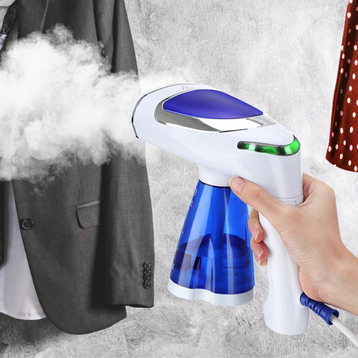 Compact Travel Handheld Fabric Steamer Iron - Luxicro