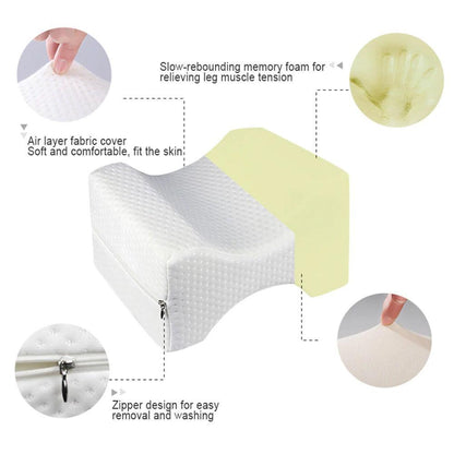 Contoured Memory Foam Knee Support Pillow