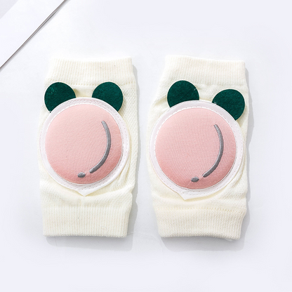 Cute Baby Knee Pads for Crawling with Grip Protection - Luxicro