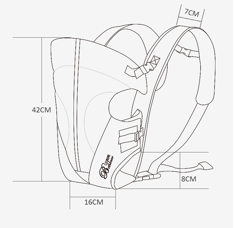 Soft Baby Carrier with Adjustable Padded Straps