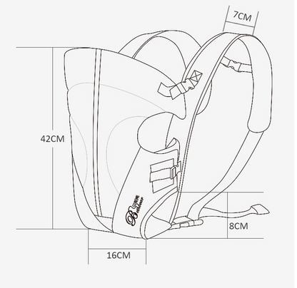 Soft Baby Carrier with Adjustable Padded Straps