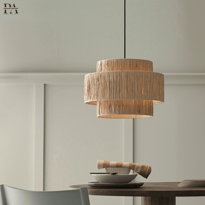 Natural Fiber Hanging Light Pendant