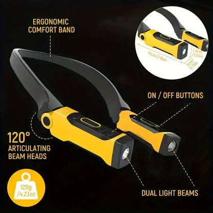 Compact Rechargeable Reading Lamp with Adjustable Brightness