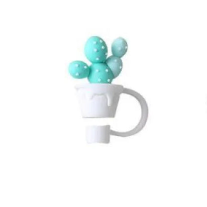 Colorful Silicone Straw Lid & Decorative Tops