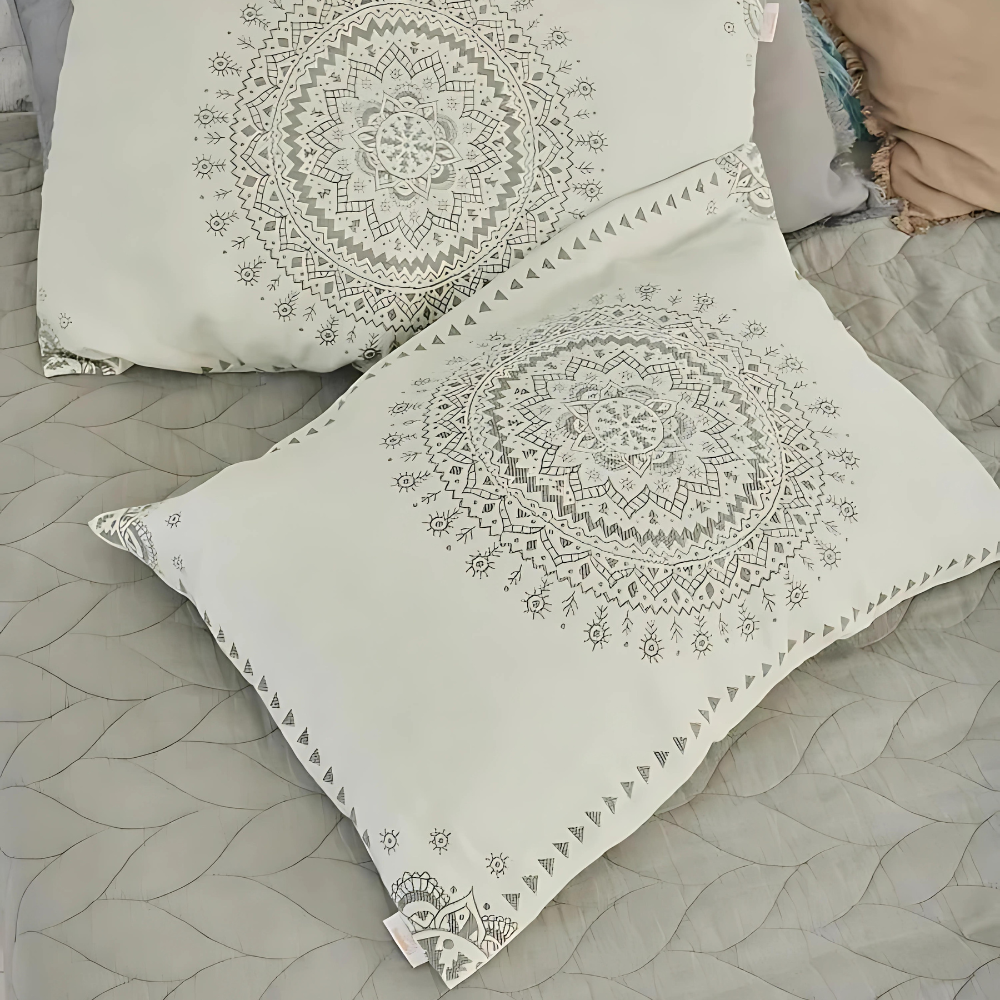 Boho Chic Breathable Cotton Pillow Covers (2pc) - Luxicro