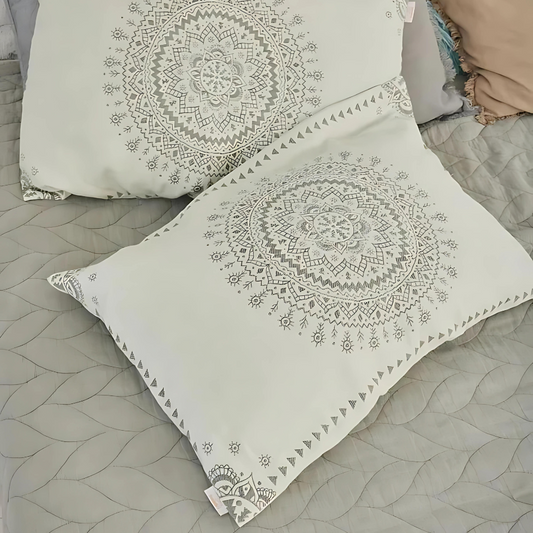 Boho Chic Breathable Cotton Pillow Covers (2pc) - Luxicro