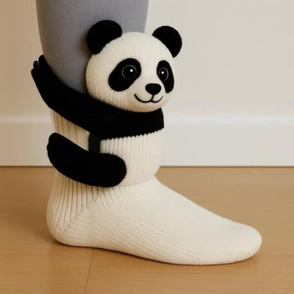 Colorful Sloth Print Crew Socks