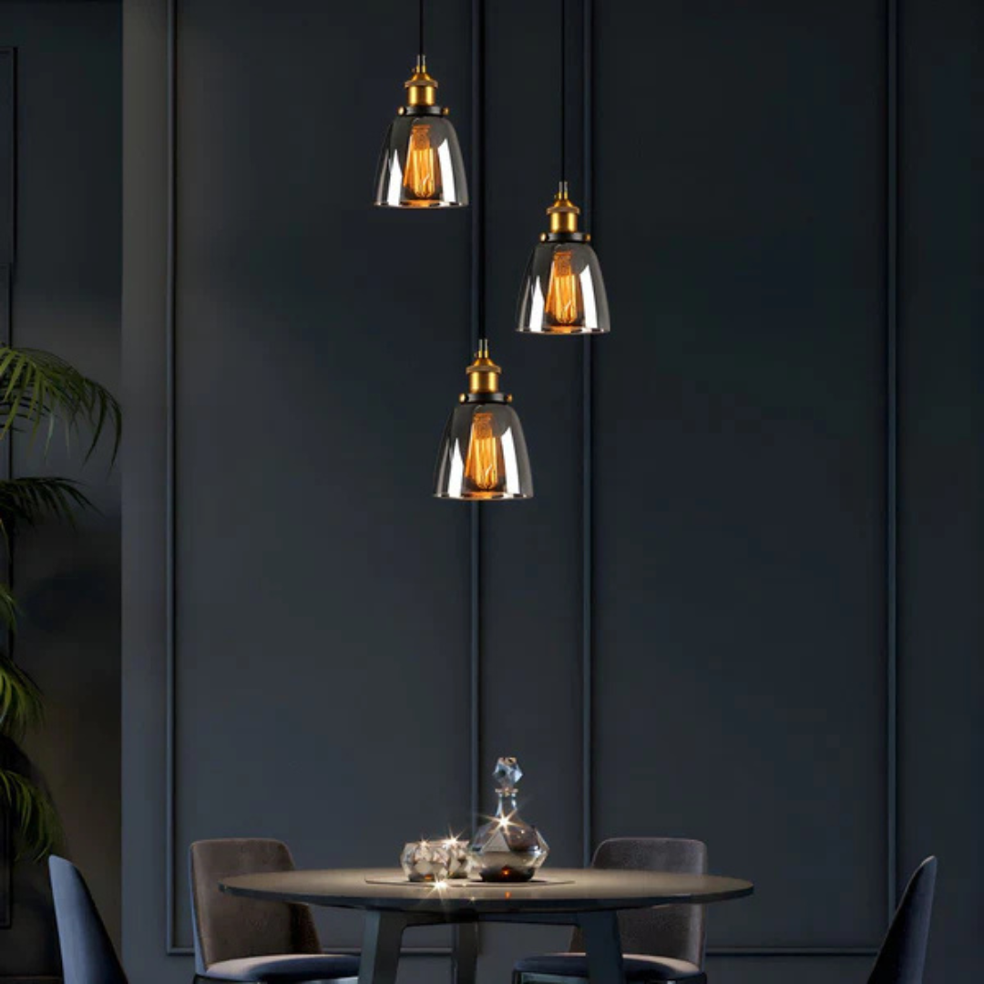 Elegant Hanging Glass Ceiling Light