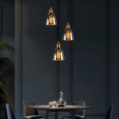 Elegant Hanging Glass Ceiling Light