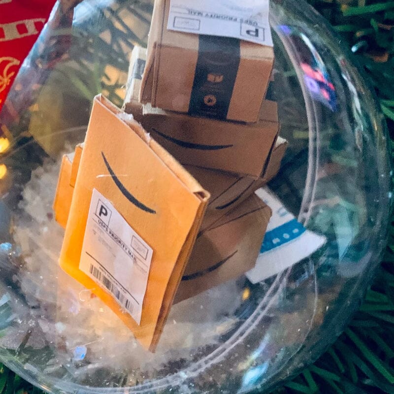 Sparkling Transparent Holiday Ball Decoration