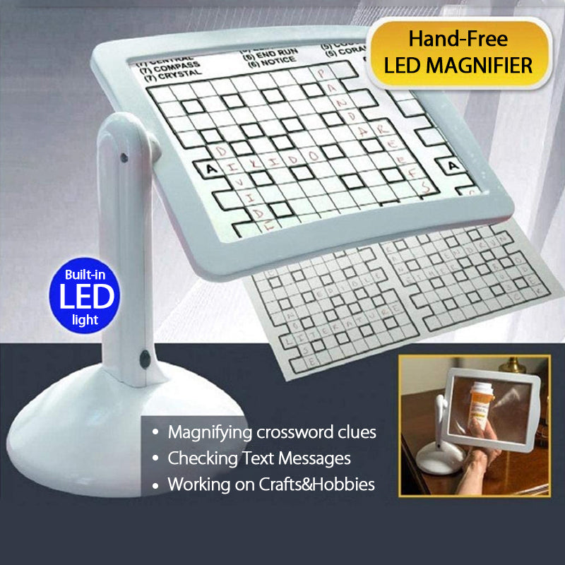 Bright LED Magnifying Desk Lamp