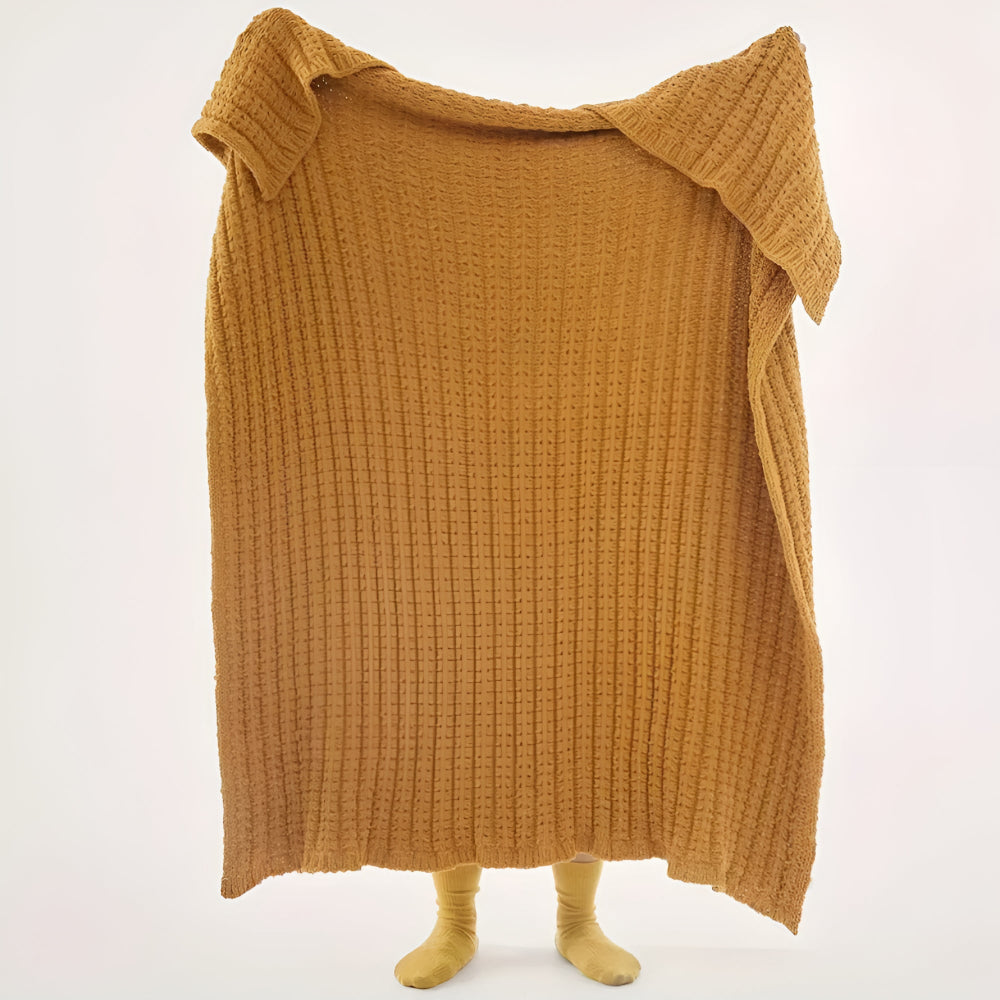 Cozy Thick Knitted Throw Blanket