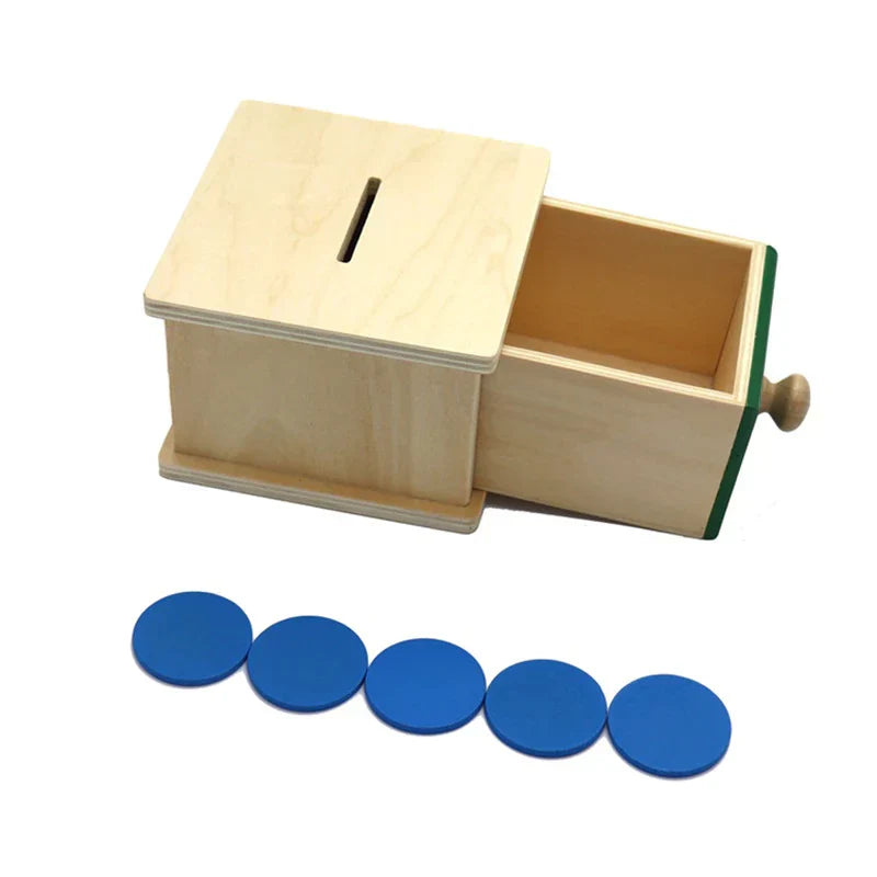 Wooden Montessori Coin Sorting Game