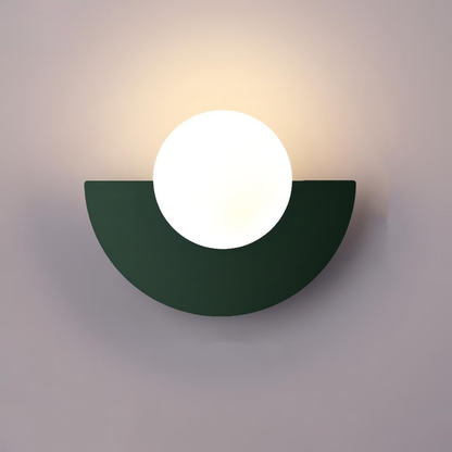 Simple LED Half Moon Wall Light