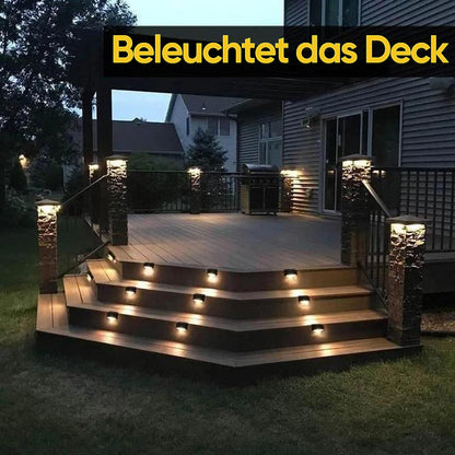 Solar Powered Outdoor Step Lights (4 Pack)
