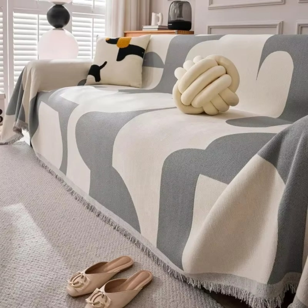 Plush Chenille Couch Slipcover