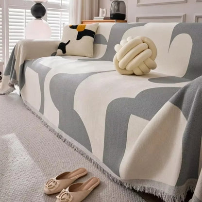Plush Chenille Couch Slipcover