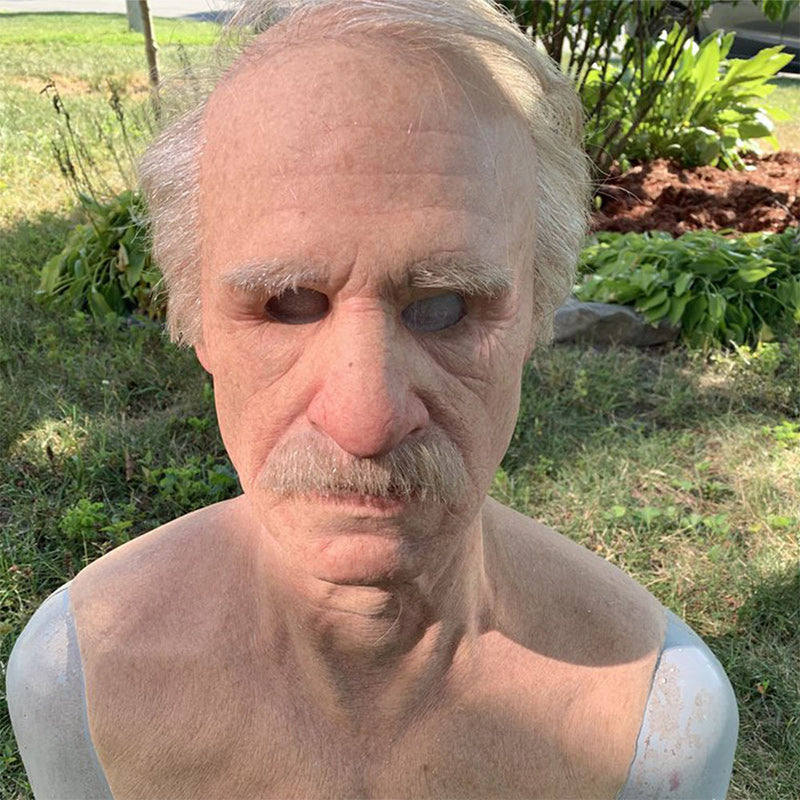 Authentic Rubber Costume Mask for Halloween Disguise