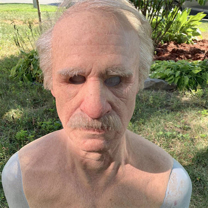 Authentic Rubber Costume Mask for Halloween Disguise