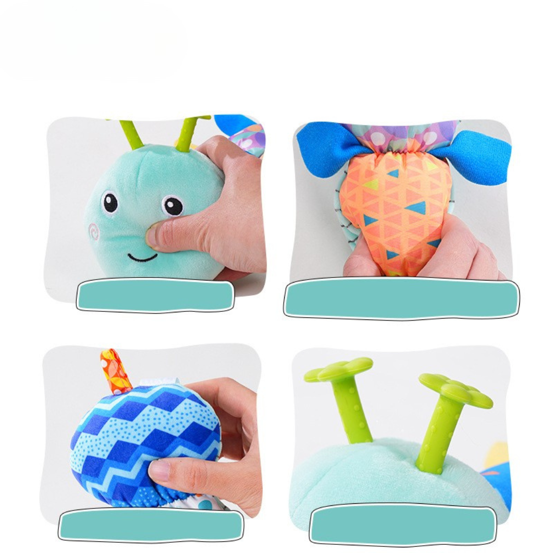 Colorful Plush Musical Caterpillar Toy
