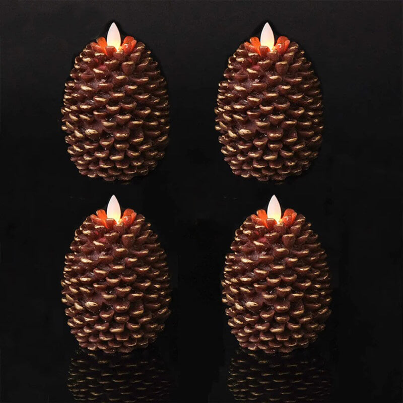 Country Village Faux Wax Candles