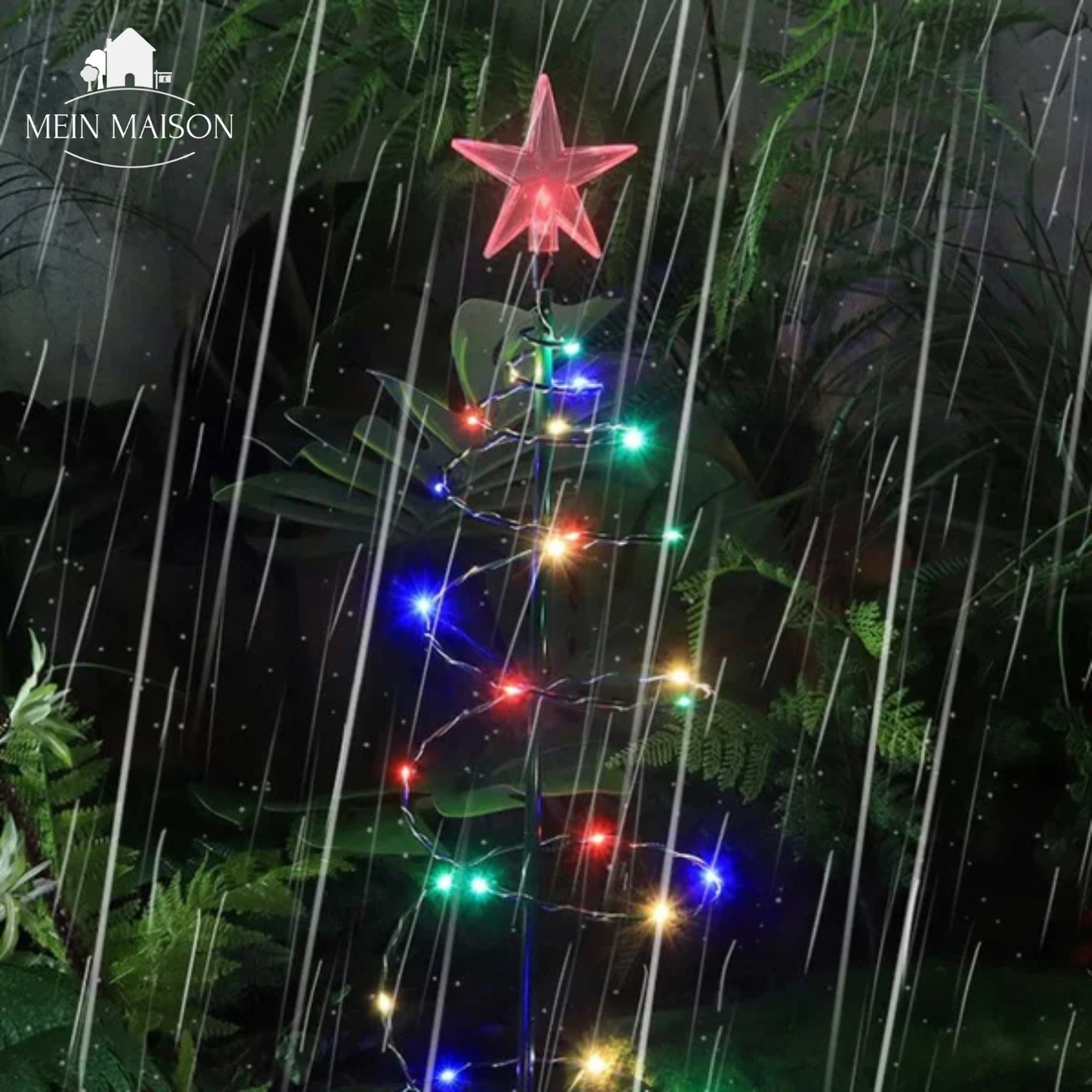 Eco Friendly Solar Powered Christmas Tree Lamp