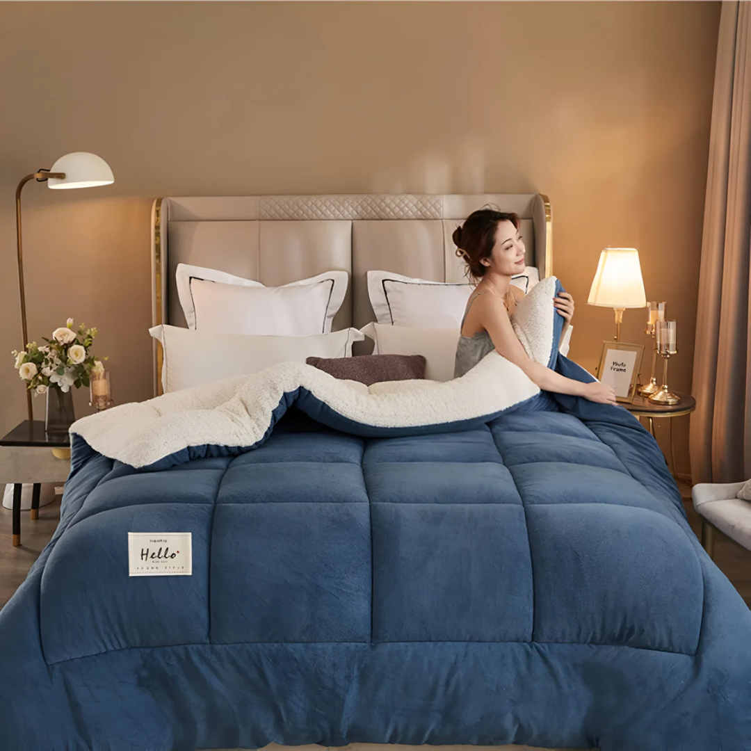 Cozy Fleece Bed Duvet Cover