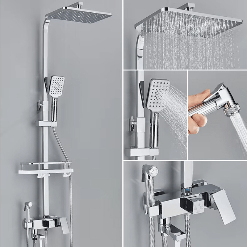 Luxury Shower Head with Adjustable Metal Arm