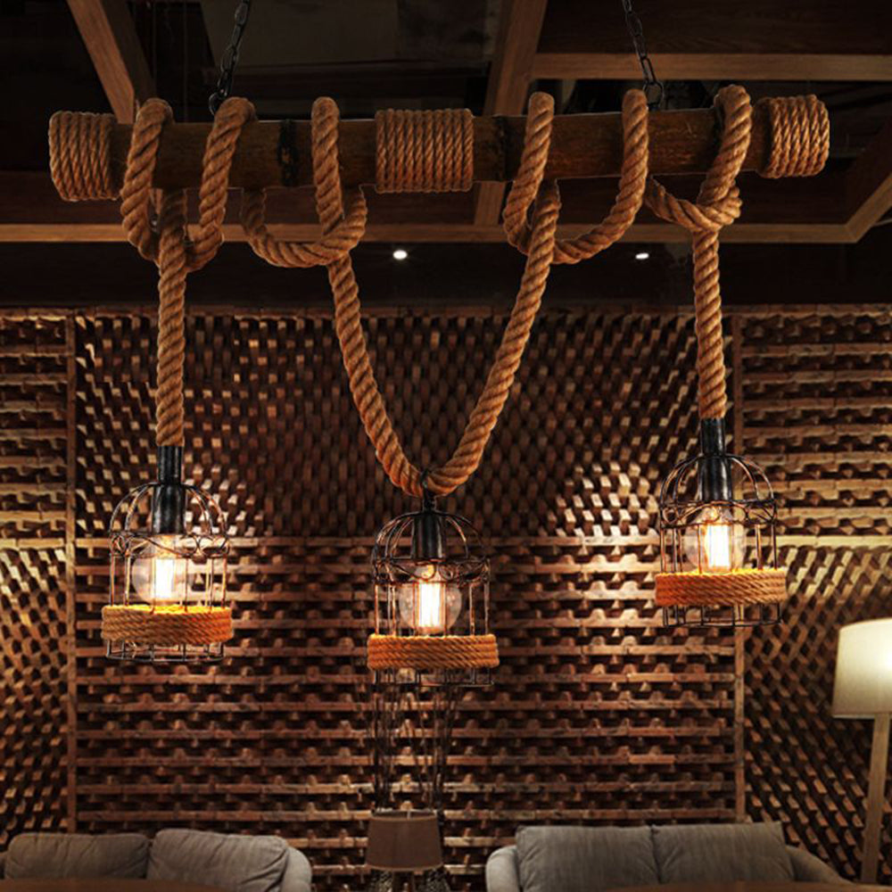 Rustic Metal Hanging Light Fixture