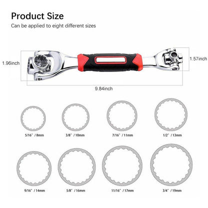 Essential 10pc Socket Wrench Tool Kit