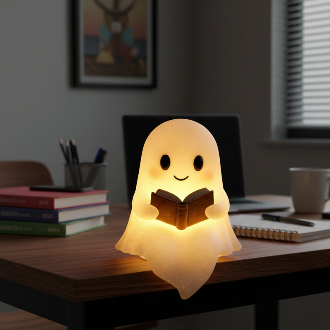 Rustic Handcrafted Desk Lamp with Warm Soft Light - Luxicro